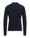 Brooksfield Man Sweater Navy Size 48 Wool, Cotton, Polyamide In Navy