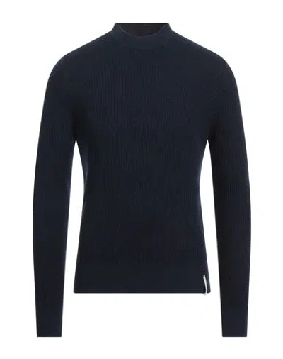 Brooksfield Man Sweater Navy Size 48 Wool, Cotton, Polyamide