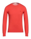 Brooksfield Man Sweater Orange Size 36 Virgin Wool