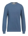 Brooksfield Man Sweater Pastel Blue Size 48 Cotton