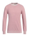 Brooksfield Man Sweater Pastel Pink Size 48 Cotton