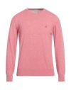 Brooksfield Man Sweater Pastel Pink Size 48 Cotton