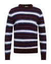 Brooksfield Man Sweater Plum Size 40 Acrylic, Alpaca Wool, Wool In Purple