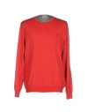 Brooksfield Man Sweater Red Size 46 Cotton In Red