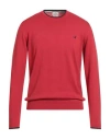 Brooksfield Man Sweater Red Size 48 Cotton