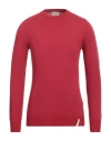 Brooksfield Man Sweater Red Size 48 Wool, Cotton, Polyamide