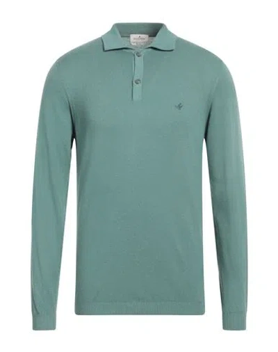 Brooksfield Man Sweater Sage Green Size 40 Cotton, Wool