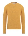 Brooksfield Man Sweater Sand Size 46 Virgin Wool, Polyamide In Gold