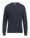 Brooksfield Man Sweater Slate Blue Size 42 Polyamide, Viscose, Wool, Cashmere