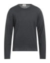 Brooksfield Man Sweater Dark Brown Size 44 Virgin Wool In Grey