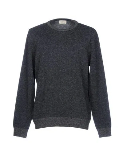 Brooksfield Man Sweater Steel Grey Size 46 Virgin Wool