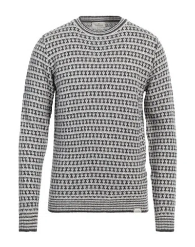 Brooksfield Man Sweater Charcoal Size 44 Virgin Wool, Polyamide In Grey