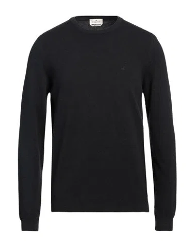 Brooksfield Man Sweater Charcoal Size 48 Wool, Polyamide In Grey
