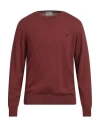 Brooksfield Man Sweater Tan Size 44 Virgin Wool In Brown