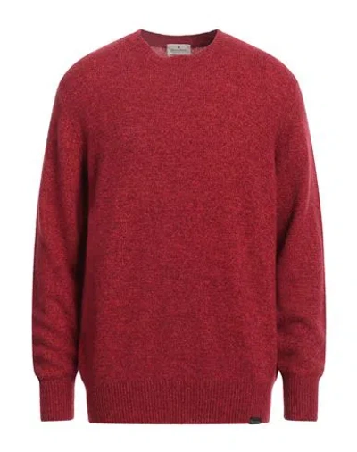 Brooksfield Man Sweater Tomato Red Size 44 Virgin Wool, Polyamide
