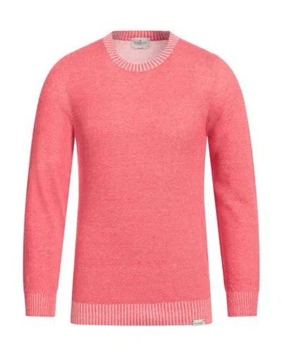 Brooksfield Man Sweater Tomato Red Size 46 Cotton