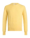Brooksfield Man Sweater Yellow Size 46 Virgin Wool, Polyamide