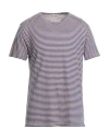 Brooksfield Man T-shirt Blue Size S Linen, Cotton
