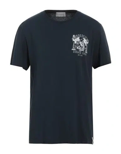 Brooksfield Man T-shirt Midnight Blue Size Xl Cotton