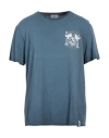 Brooksfield Man T-shirt Navy Blue Size Xl Cotton