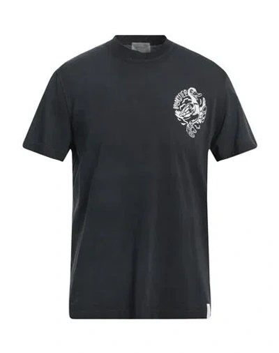 Brooksfield Man T-shirt Steel Grey Size L Cotton