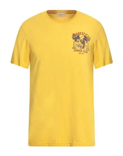 Brooksfield Man T-shirt Yellow Size 3xl Cotton