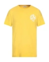 Brooksfield Man T-shirt Yellow Size M Cotton