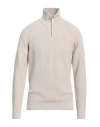 Brooksfield Man Turtleneck Beige Size 46 Polyamide, Viscose, Wool, Cashmere In Neutral