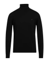 Brooksfield Man Turtleneck Black Size 42 Virgin Wool