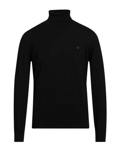 Brooksfield Man Turtleneck Black Size 42 Virgin Wool