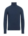 Brooksfield Man Turtleneck Blue Size 36 Wool