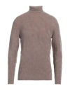 Brooksfield Man Turtleneck Brown Size 46 Wool