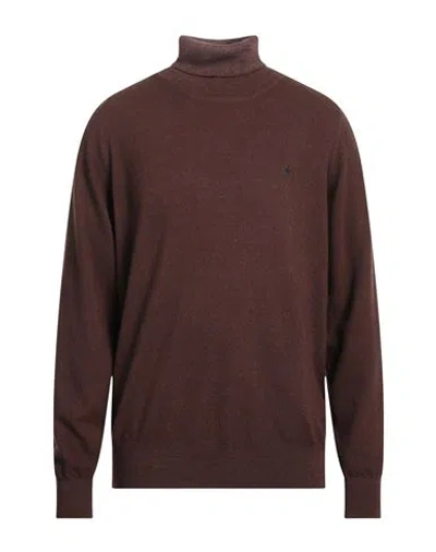 BROOKSFIELD BROOKSFIELD MAN TURTLENECK CHOCOLATE BROWN SIZE 46 VIRGIN WOOL