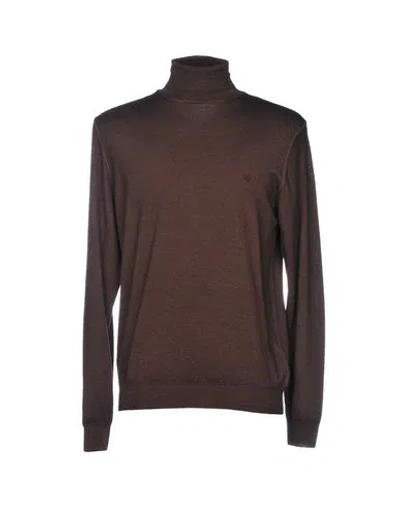 BROOKSFIELD BROOKSFIELD MAN TURTLENECK DARK BROWN SIZE 40 VIRGIN WOOL