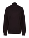 Brooksfield Man Turtleneck Deep Purple Size 46 Virgin Wool