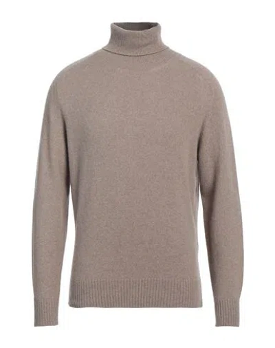 Brooksfield Man Turtleneck Dove Grey Size 48 Cashmere