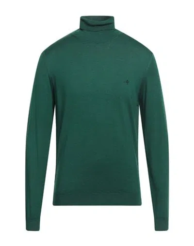 Brooksfield Man Turtleneck Green Size 42 Virgin Wool