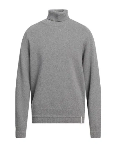Brooksfield Man Turtleneck Grey Size 42 Wool