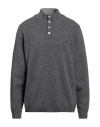 Brooksfield Man Turtleneck Grey Size 46 Wool