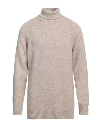 Brooksfield Man Turtleneck Grey Size 46 Wool, Polyamide
