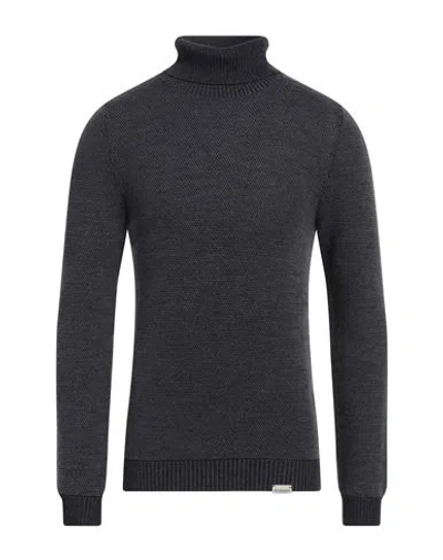 Brooksfield Man Turtleneck Grey Size 48 Virgin Wool