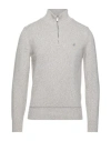 Brooksfield Man Turtleneck Ivory Size 46 Wool, Polyamide In White
