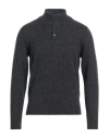 Brooksfield Man Turtleneck Lead Size 40 Wool In Grey