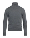 Brooksfield Man Turtleneck Lead Size 48 Virgin Wool In Grey