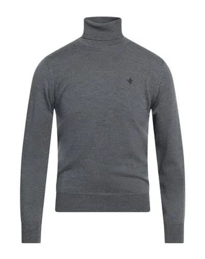 Brooksfield Man Turtleneck Lead Size 48 Virgin Wool In Grey