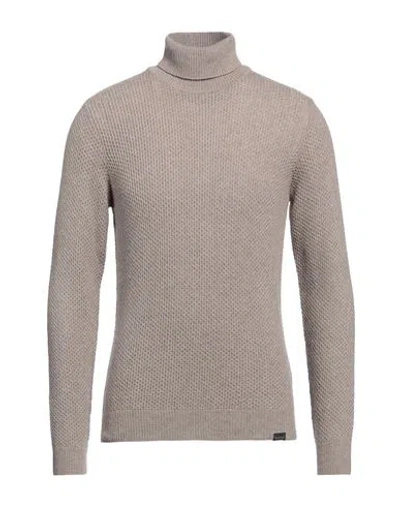 BROOKSFIELD BROOKSFIELD MAN TURTLENECK LIGHT BROWN SIZE 44 POLYAMIDE, VISCOSE, WOOL, CASHMERE