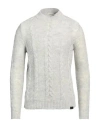 Brooksfield Man Sweater Light Grey Size 46 Wool, Polyamide, Alpaca Wool In Grey