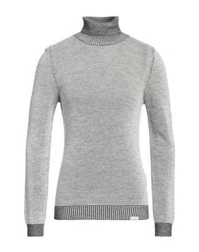 Brooksfield Man Turtleneck Light Grey Size 48 Virgin Wool