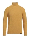 Brooksfield Man Turtleneck Marigold Size 46 Virgin Wool, Polyamide