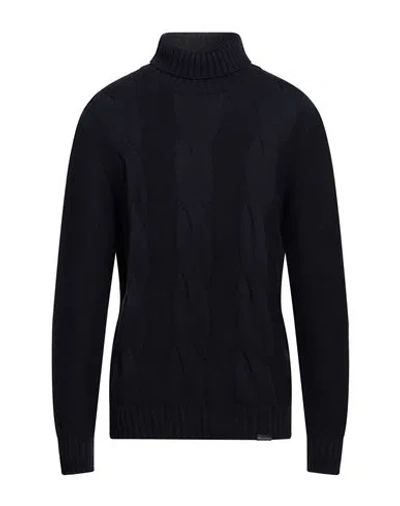 Brooksfield Man Turtleneck Midnight Blue Size 46 Polyamide, Viscose, Wool, Cashmere